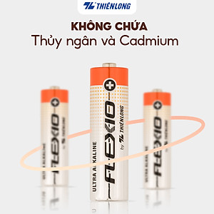 Vỉ 4 Pin Alkaline AAA Thiên Long Flexio