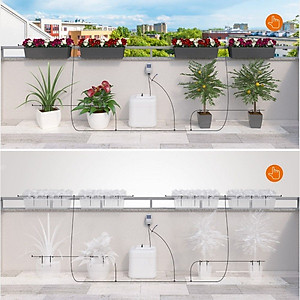 Bộ Tưới Cây Năng Lượng Mặt Trời Thông Minh/ Aqua Magic System Claber 8063
