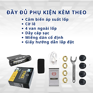 Cảm biến áp suất lốp van ngoài sử dụng năng lượng mặt trời