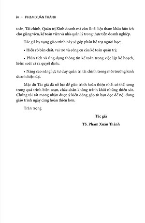 Giáo Trình Kế Toán Quản Trị