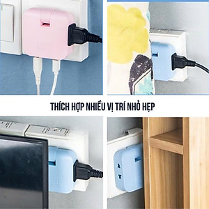 Ổ Cắm Xoay Gấp Gọn Ổ Cắm Điện Mở Rộng Xoay 180 Độ - Giao Màu Ngẫu Nhiên