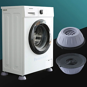 COMBO 4 Đế Kê Chân Máy Giặt Chống Rung Chống Ồn TPU Chân Kê Tủ Lạnh Nội Thất Chịu Tải Lớn Tiện Lợi