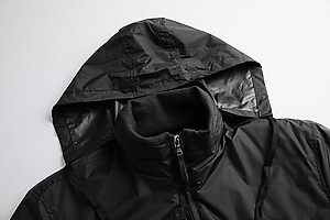 Áo khoác dù nam dấu nón 2 lớp lót nỉ thời trang SITAKI cao cấp AKD38