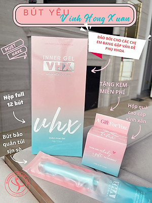 Sản phẩm chăm sóc phụ khoa Bút yêu Inner gel VHX Vĩnh Hồng Xuân - Hộp 12 bút