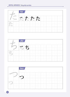 Sách Joyful Japanese - Tiếng Nhật vui nhộn - Tập Viết