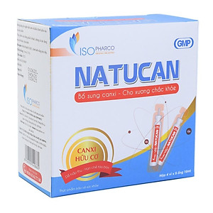 Mua 20 Ống uống Calci hữu cơ, Hấp thu nhanh cho Mẹ & Bé. NATUCAN chứa 500mg  Calci Glucoheptonat | Tiki