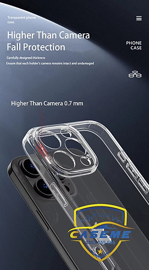 Ốp lưng cho iPhone 16 Pro Max, iPhone 16 Pro, iPhone 16 Plus, iPhone 16 hiệu LIKGUS trong suốt bảo vệ camera, chống ố, chống sốc cao cấp - Hàng chính hãng.