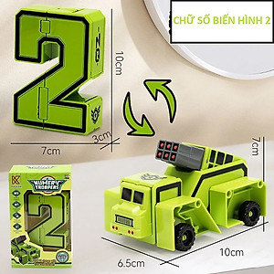 Đồ Chơi Cho Bé Trai, Đồ Chơi Lắp Ghép, Số Biến Hình Robot, Bộ Số Biến Hình Từ 0 1 2 3 4 5 6 7 8 9 Thành Robot