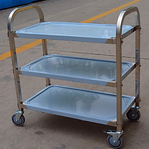 Xe đẩy inox ba tầng nhà hàng AF08165