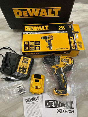 MÁY KHOAN CẦM TAY PIN 12V/BL (57,5 NM) DEWALT DCD701D1- HÀNG CHÍNH HÃNG
