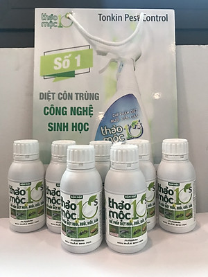 Chế phẩm diệt muỗi gián kiến ruồi Thảo mộc 10s đậm đặc chai 100ml 