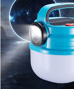 Bóng Đèn Tích Điện Hb-V80 80W Siêu Sáng Có Móc Treo Tiện Lợi Tích Hợp Đèn Pin Có Sạc Năng Lượng Mặt Trời