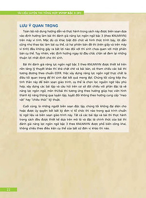 Sách Tài Liệu Luyện Thi Tổng Hợp VSTEP Bậc 3 (B1) (Quét Mã Qr Hoặc Vào Trang Web Để Nghe File Mp3)