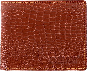 Bộ Ví & Thắt Lưng Nam Vân Cá Sấu Huy Hoàng HT2112-HT4115 (23 x 11,5 cm) - Nâu
