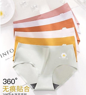 Quần lót nữ su đúc thun lạnh cao cấp, quần lót không đường may hoa cúc Hot trend xuất Nhật