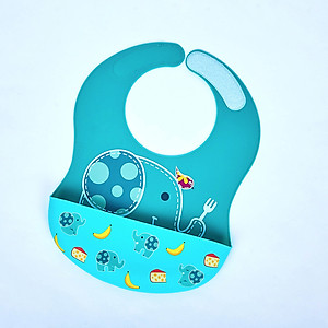 Yếm silicon ăn dặm cổ dán cho bé Marcus & Marcus, từ 6 tháng