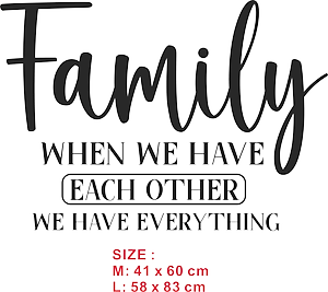 Decal dán tường In this house 1 & nhiều mẫu khác chủ đề Gia Đình - Sticker cao cấp không bong tróc, dễ dán tại nhà