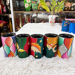 [SƠN MÀI LOẠI 1] Hủ cắm bút sơn mài - Quà Tặng Quà Lưu niệm - Trang trí Decor size 11x7 cm