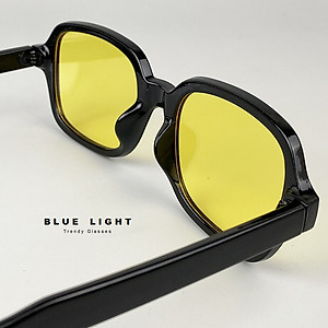 Kính Râm, Kính Mát Nam Nữ Mắt Vàng Gọng Nhựa Cứng Cáp Chống Tia UV - BLUE LIGHT