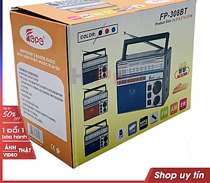 Đài radio 310BT Chất Lượng Tốt Am/Fm/Sw Đa Chức Năng Radio Với USB/Khe Cắm SD -kết nôi Bluetooth -tích hợp pin sạc-Hàng Chính Hãng