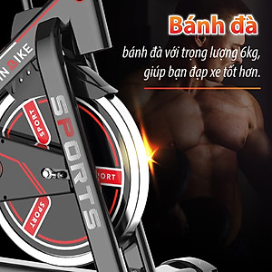 BG Xe đạp tập thể thao đa năng trong nhà Model S500 WHITE SPINING BIKE mới (hàng nhập khẩu)