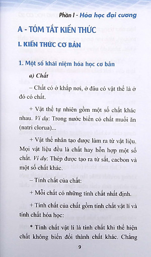 Sổ Tay Kiến Thức Hóa Học Trung Học Cơ Sở