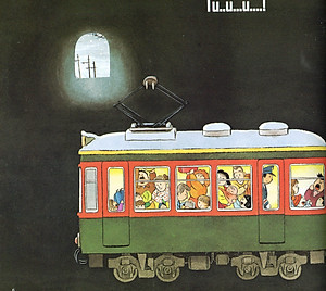 Ehon - Thực Phẩm Tâm Hồn Cho Bé - Tàu Điện Di Chuyển Nào (Tái Bản 2021)