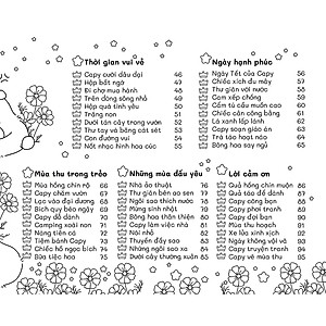 Sách Tô Màu Chữa Lành - Capybara Happy Every Day - Hạnh Phúc Mỗi Ngày - ABB