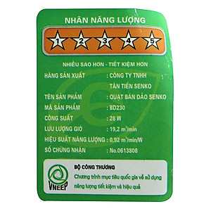 Quạt Bàn Đảo 2 Tấc Senko BD230 (27W) - Hàng chính hãng