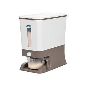 Thùng đựng gạo tiện ích 10kg Hokori Tặng kèm 5 khăn lau grofa- Hàng Chính Hãng 