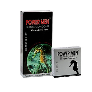 Bao cao su Powermen Gân Gai Tăng khoái cảm - Kéo dài thời gian - Hàng Chính Hãng - bộ 15 BCS