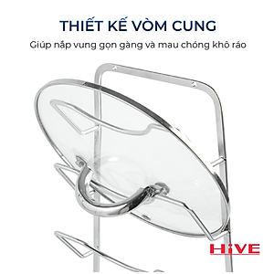 Kệ úp nắp vung treo tường HiVE inox 304