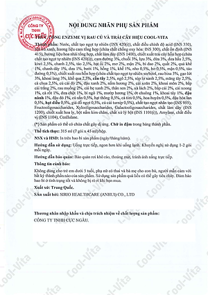 Combo 4 Hộp Nước Uống Bổ Sung Enzyme Chiết Xuất Từ Trái Cây và Rau Củ Hỗ Trợ Tiêu Hoá, Thanh Lọc Cơ Thể Coolvita - Hộp 7 Túi