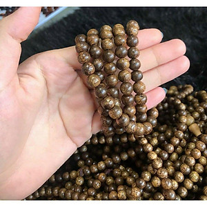 Vòng Tay 108 hạt Trầm Hương TẶNG HỘP GẤM - chuỗi 108 hạt trầm tốc vườn đeo tay nam nữ quấn 3-4 vòng. chuỗi hạt niệm Phật