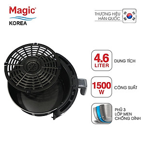 Nồi Chiên Không Dầu Magic A-802 (4.6 Lít) Đỏ- Hàng Chính Hãng