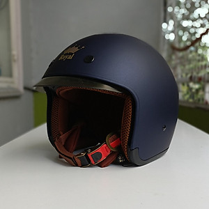 Mũ bảo hiểm xe máy 3/4 kính âm Royal M139 màu trơn, kính âm màu trà hạn chế chói nắng, nhiều size cho nam và nữ