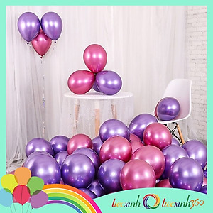 Bong bóng trang trí tiệc xinh Chrome 20 cái mix màu size 10''