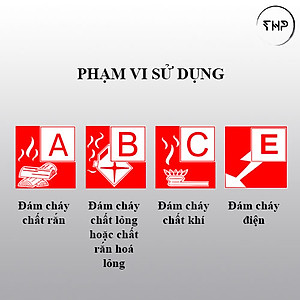 Bình chữa cháy cho xe oto/ bình chữa cháy xe điện có tem kiểm định ABC 1Kg Vinafoam