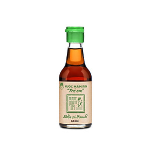 Đặc Sản Phan Thiết - Combo 2 Chai Nước Mắm Tĩn Ăn Dặm Cho Bé Độ Đạm 42N Làm Từ Cá Cơm Than Nguyên Chất (60Ml/Chai)