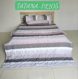Bộ Ga TC Tatana Silver 4 Món Cao Cấp, Chất Vải Mềm Mịn Thoáng Mát - Màu ngẫu nhiên