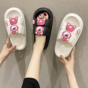  Dép bánh mỳ nữ, dép quai ngang HOẠT HÌNH CHUỘT, MÈO, GẤU siêu đáng yêu