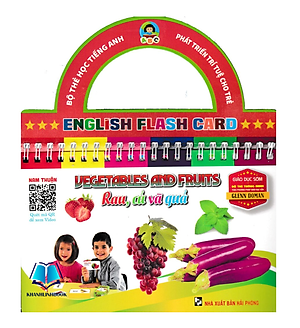 Sách - Bộ Thẻ Học Tiếng Anh - Phát Triển Trí Tuệ Cho Trẻ: Rau, Củ Và Quả (HA)