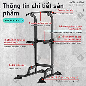 BG Bộ xà đơn, xà kép đa năng cao cấp đa năng Gym, lượng Kéo lên tại nhà dụng cụ tập thể dục phòng gym (hàng nhập khẩu)