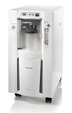 Máy Tạo Oxy Y Tế Tại Nhà Yuwell 7F-6 / 7F-6W  - Oxy Tinh Khiết Đạt Tiêu Chuẩn Y Tế 93% - Lưu Lượng Tối Đa 5 L/phút - Hỗ Trợ Bệnh Nhân Suy Tim, Suy Phổi, Rối Loạn Hô Hấp