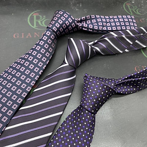 Cà vạt nam trung niên 8cm màu tím Giangpkc Tp HCM