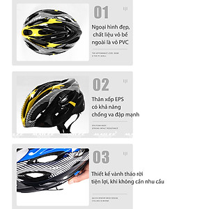 Mũ Bảo Hiểm Xe Đạp MTB Điều Chỉnh Cho Nam/Nữ, họa tiết carbon FTTK-01 nhiều màu, chất liệu xốp EPS - Thiết Kế Thể Thao, an toàn, nhẹ, thoáng khí, vành tháo rời cho xe đạp MTB - Mai Lee