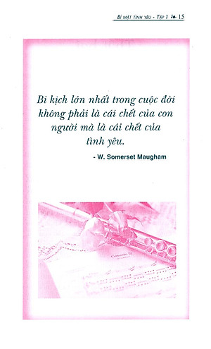 Sách Bí Mật Tình Yêu 1 (Tái Bản)