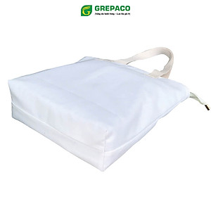 Túi Tote Nữ Grepaco Xách Vải Bố Canvas Cao Cấp In Chữ Đẹp Đeo Chéo Vai Có Khóa Kéo Nhiều Ngăn Dùng Đi Học, Làm Công Sở, Du Lịch Phong Cách Thời Trang Hàn Quốc - Tặng Túi Đựng Mỹ Phẩm