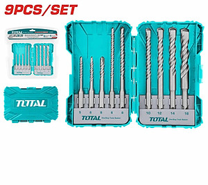 BỘ MŨI KHOAN BÊ TÔNG GÀI 9 CHI TIẾT 5-16MM TOTAL TACSDL30901