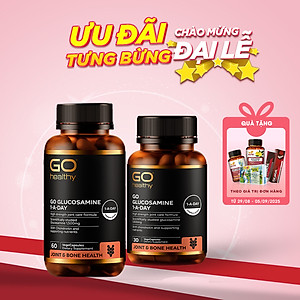 Bộ Sản Phẩm 2 Hộp Viên Uống Glucosamine New Zealand Go Glucosamine 1-A-DAY 1500mg 30 Viên Và 60 Viên | Giúp Tăng Dịch Khớp, Giảm Thoái Hóa Khớp